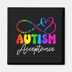 Autism Awareness Acceptance Infinity Symbol Advoca Magnet