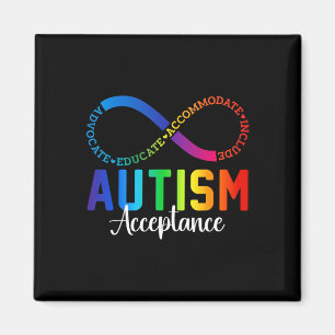 Autism Awareness Acceptance Infinity Symbol Advoca Magnet