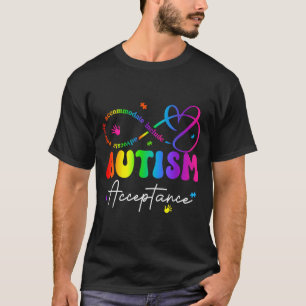 Autism awareness acceptance infinity symbol T-Shirt