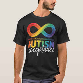Autism Awareness Acceptance Infinity Symbol T-Shirt