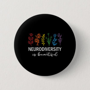 Autism Awareness Acceptance Neurodiversity Is Beau 6 Cm Round Badge