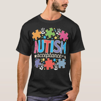 Autism Awareness Acceptance Puzzles T-Shirt