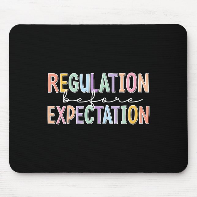 Autism Awareness Acceptance Regulation Before Expe Mouse Pad (Front)