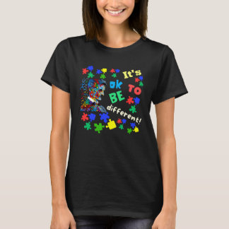 Autism Awareness Acceptance Science Ok To Be Diffe T-Shirt
