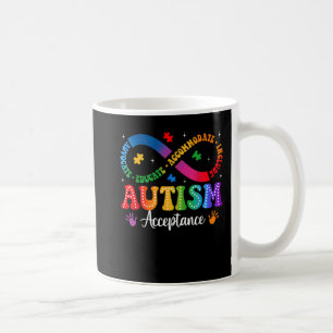 Autism Awareness Acceptance Shirt Infinity Symbol Coffee Mug