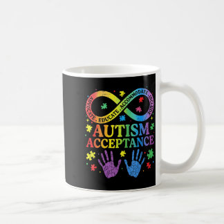Autism Awareness Acceptance Shirt Infinity Symbol Coffee Mug