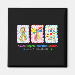 Autism Awareness Acceptance Shirt Infinity Symbol Magnet