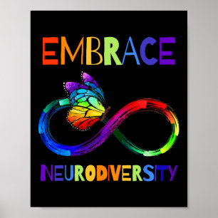 Autism Awareness Acceptance Shirt Infinity Symbol  Poster