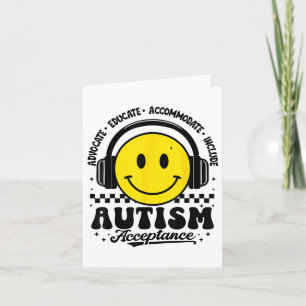 Autism Awareness Acceptance Special Education Teac Card