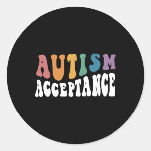 Autism Awareness Acceptance Special Education Teac Classic Round Sticker