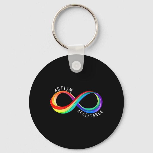 Autism Awareness Acceptance Special Education Teac Key Ring (Front)