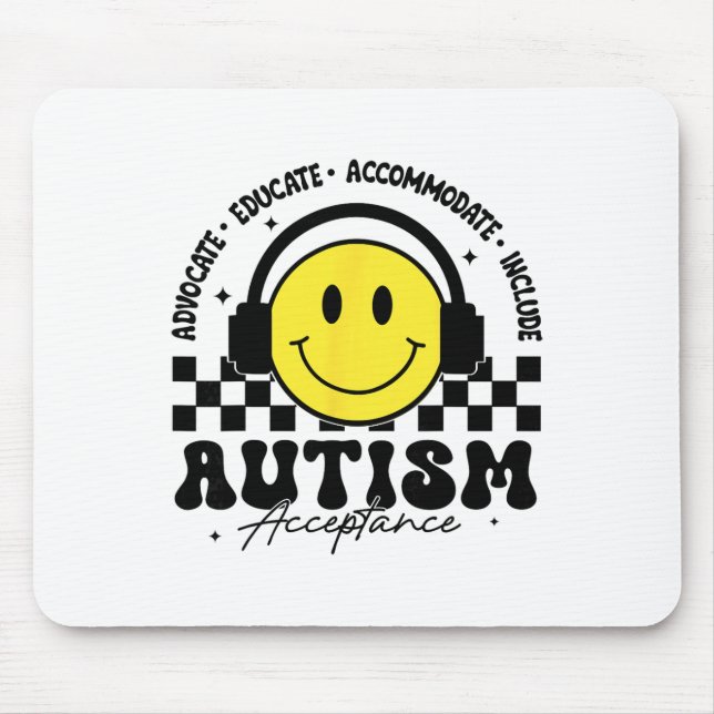 Autism Awareness Acceptance Special Education Teac Mouse Pad (Front)