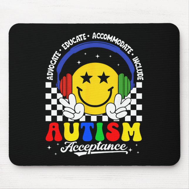 Autism Awareness Acceptance Special Education Teac Mouse Pad (Front)