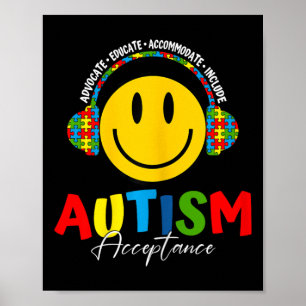 Autism Awareness Acceptance Special Education Teac Poster