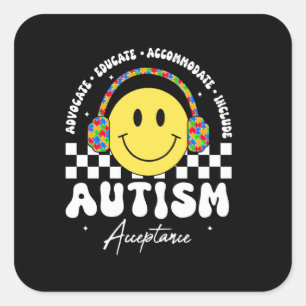 Autism Awareness Acceptance Special Education Teac Square Sticker