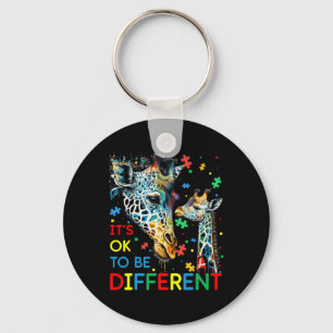 Autism Awareness Acceptance Women Kid Its Ok To Be Key Ring