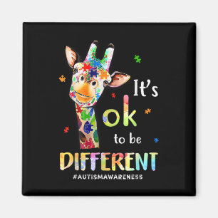 Autism Awareness Acceptance Women Kid Its Ok To Be Magnet