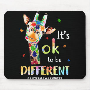 Autism Awareness Acceptance Women Kid Its Ok To Be Mouse Pad