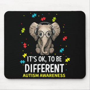 Autism Awareness Acceptance Women Kid Its Ok To Be Mouse Pad