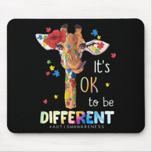 Autism Awareness Acceptance Women Kid Its Ok To Be Mouse Pad