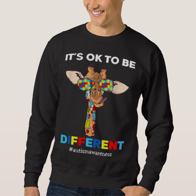 Autism Awareness Acceptance Women Kid Its Ok To Be Sweatshirt (Front)