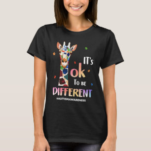 Autism Awareness Acceptance Women Kid Its Ok To Be T-Shirt