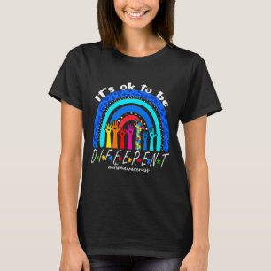 Autism Awareness Acceptance Women Kid Its Ok To Be T-Shirt