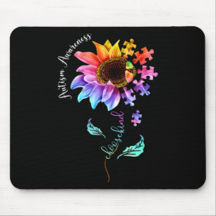 Autism Awareness Acceptance Women Mom Teacher Choo Mouse Pad