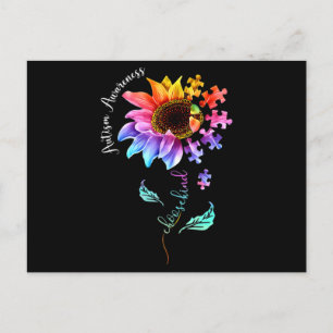 Autism Awareness Acceptance Women Mum Teacher Choo Postcard