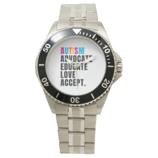 Autism Awareness  Advocate Educate Love Accept Watch