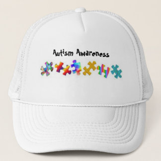 Autism Awareness (All White) Trucker Hat