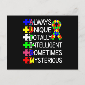 Autism Awareness Always Unique Postcard