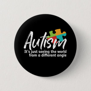 Autism Awareness and Support for Autistic Children 6 Cm Round Badge