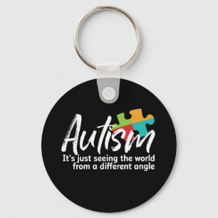 Autism Awareness and Support for Autistic Children Key Ring
