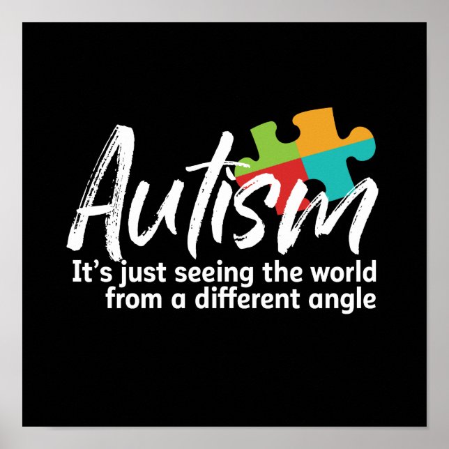 Autism Awareness and Support for Autistic Children Poster (Front)