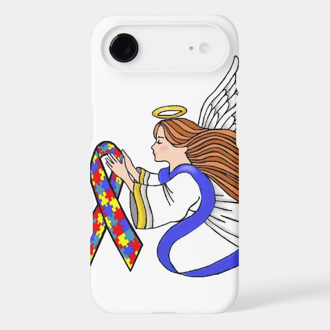 Autism Awareness Angel Case-Mate iPhone Case (Back)