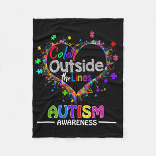 Autism Awareness April For Women Plus Size Fleece Blanket