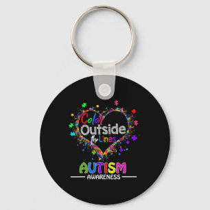Autism Awareness April for Women Plus Size  Key Ring