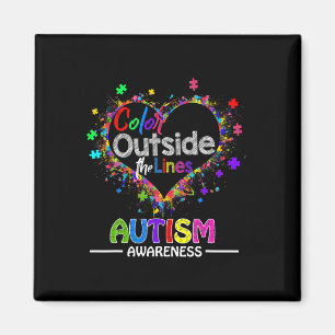 Autism Awareness April for Women Plus Size Magnet