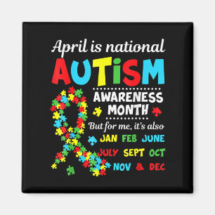 Autism Awareness - April is National Autism Awaren Magnet