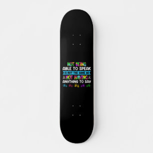 Autism Awareness - ASD Motivational Autism Warrior Skateboard