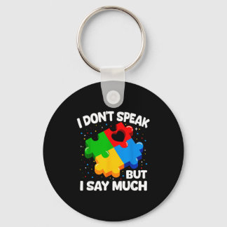 Autism awareness asperger syndrome puzzle kids men key ring