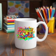 Autism Awareness Au-some Mum Mug