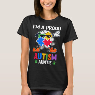 Autism Awareness Aunt Autistic Child Diversity  2 T-Shirt