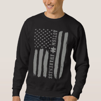 Autism Awareness  Autism Flag  Puzzle Piece Sweatshirt