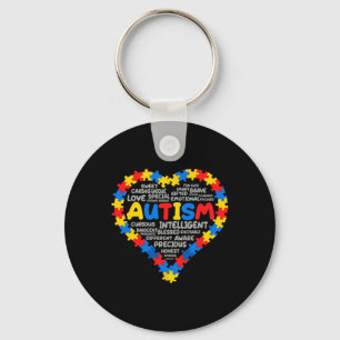 Autism Awareness Autism Heart Autism 1  Key Ring