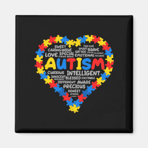 Autism Awareness Autism Heart Autism 1  Magnet