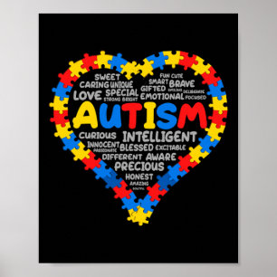 Autism Awareness Autism Heart Autism 1  Poster