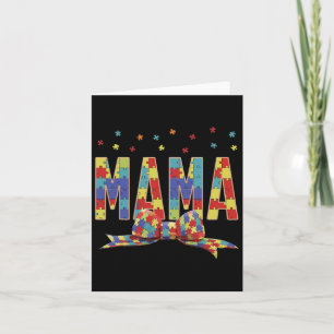 Autism Awareness Autism Mama Accept Love Puzzle Co Card