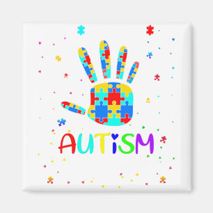 Autism Awareness autism mum love autism Magnet